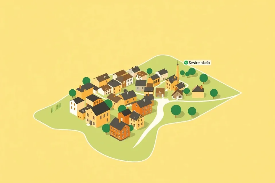 Carte du secteur d'intervention autour de Verneuil-sur-Seine (78480)